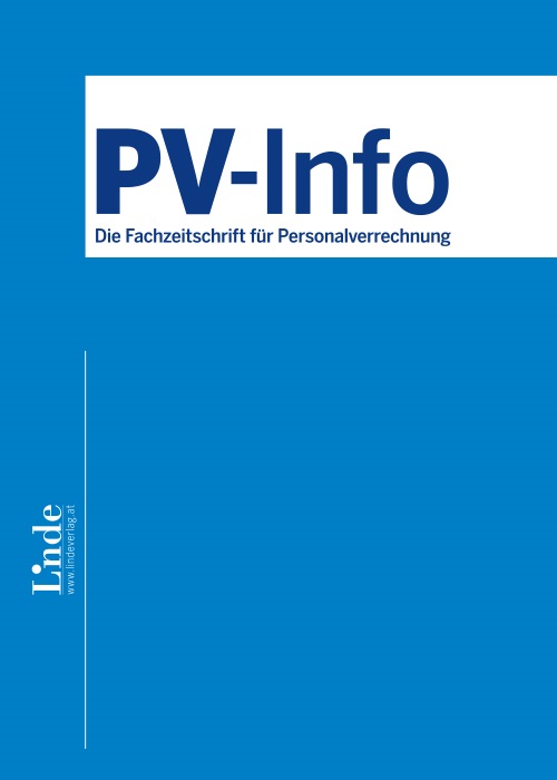 PV-Info - Die Fachzeitschrift für Personalverrechnung