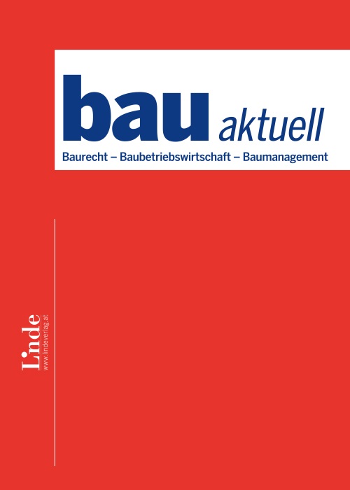 bau aktuell - Baurecht - Baubetriebswirtschaft - Baumanagement
