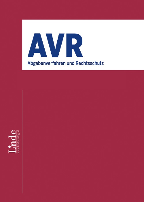 AVR - Abgabenverfahren und Rechtsschutz