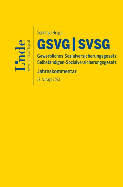 GSVG SVSG | Gewerbliches Sozialversicherungsgesetz & Selbständigen-Sozialversicherungsgesetz