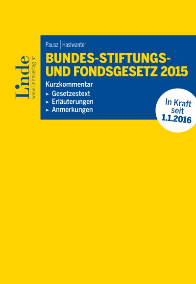 Bundes-Stiftungs- und Fondsgesetz 2015