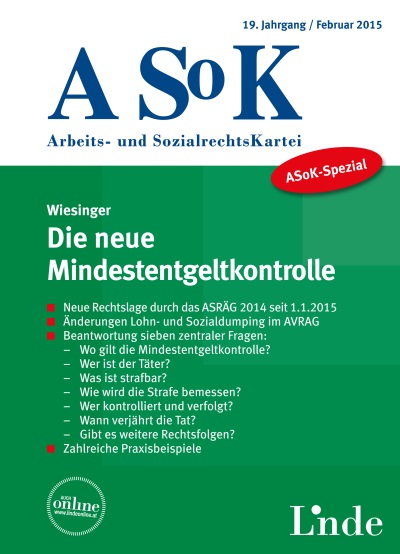 ASoK-Spezial Die neue Mindestentgeltkontrolle