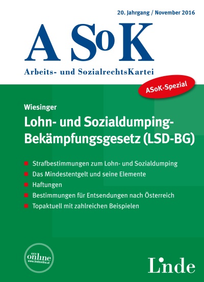 ASoK-Spezial Lohn- und Sozialdumping-Bekämpfungsgesetz (LSD-BG)