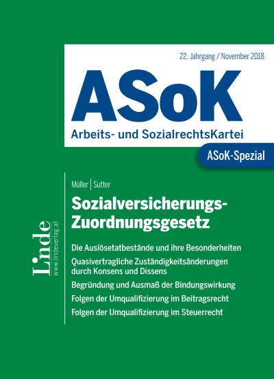 ASoK-Spezial Sozialversicherungs-Zuordnungsgesetz