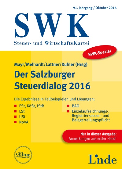 SWK-Spezial Der Salzburger Steuerdialog 2016
