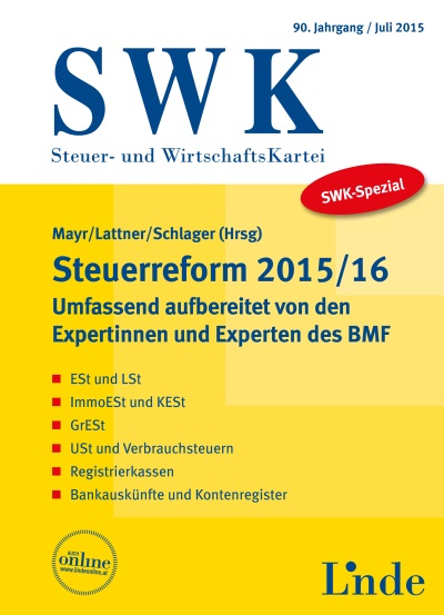 SWK-Spezial: Steuerreform 2015/16