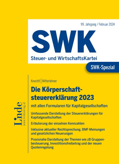 SWK-Spezial: Die Körperschaftsteuererklärung 2023