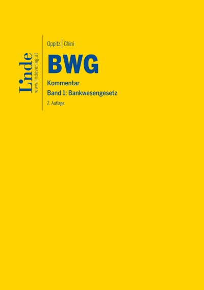 BWG | Bankwesengesetz, Band 1
