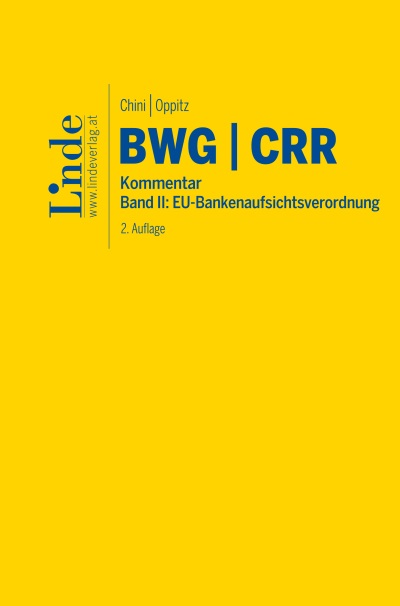 BWG CRR | Bankwesengesetz & Capital Requirements Regulation, Band 2