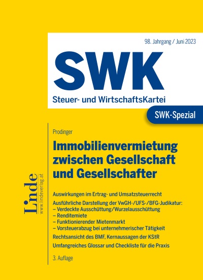 SWK-Spezial: Immobilienvermietung zwischen Gesellschaft und Gesellschafter